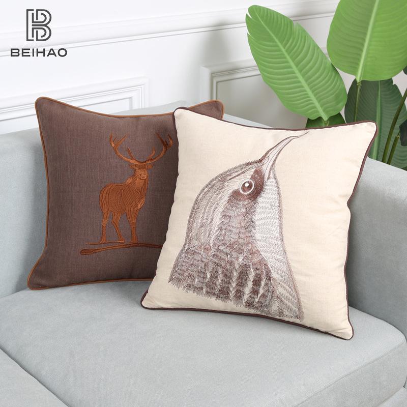 Cushions |  Palmistry Beaded Cushion Cushions Cream/Gold