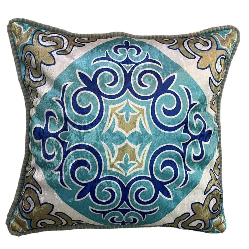 Cushions |  Velvet Cushion Cushions Blue