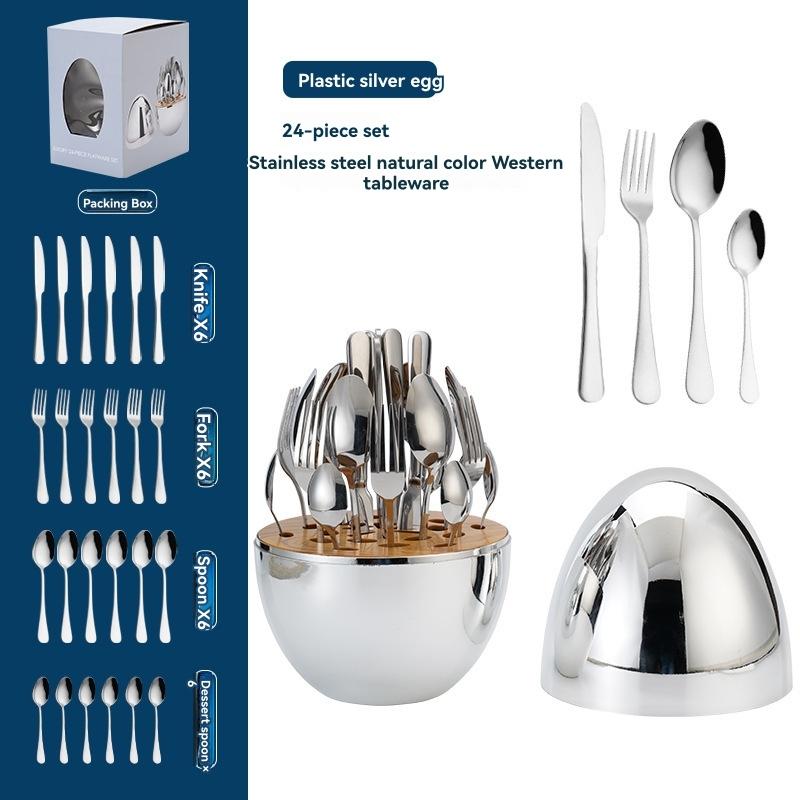 Flatware |  Mood Party 24 Piece Flatware Set With Storage Capsule Dining & Entertaining Flatware