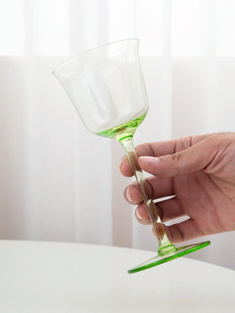 Glassware & Stemware |  Vanessa Goblet, Forest Green Dining & Entertaining Glassware & Stemware