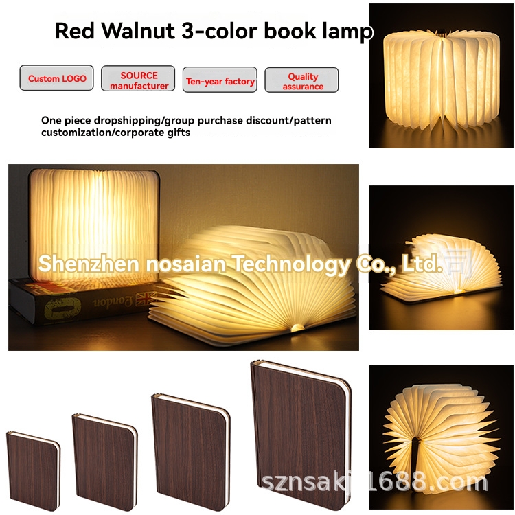 Lighting |  Linen Large Smart Book Light Home Accessories Lighting