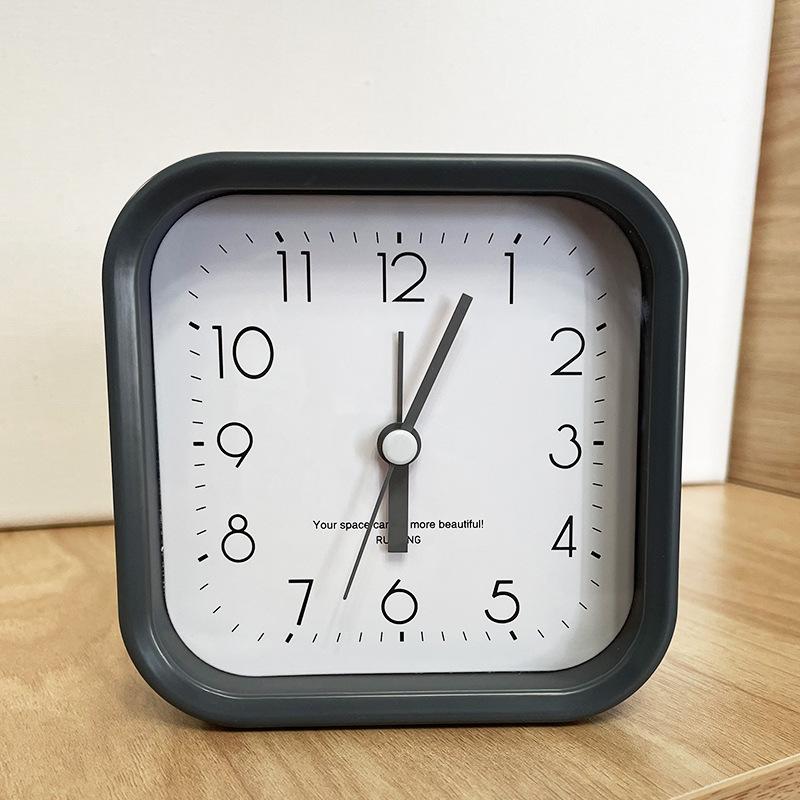 Office Desk Accessories |  White Enamel Alarm Clock Home Decor Office Desk Accessories