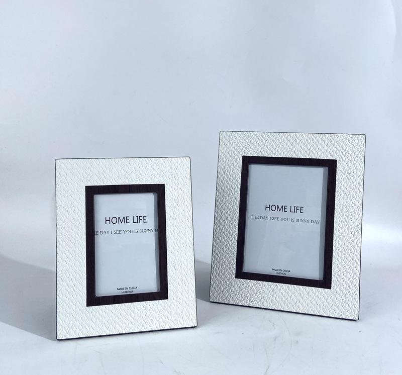 Picture Frames |  Classic Shagreen Picture Frame, Cream Home Decor Picture Frames