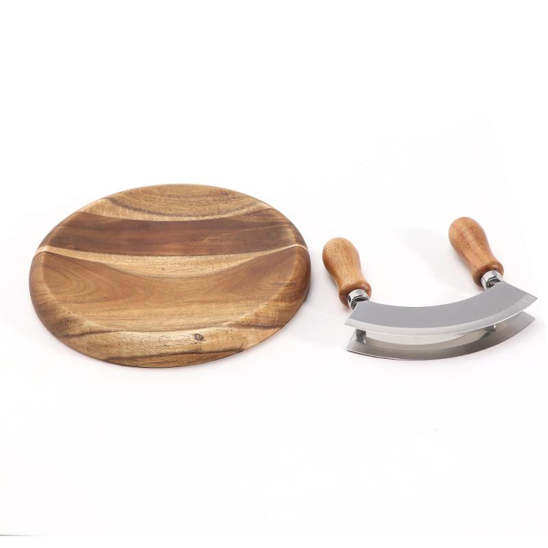 Serveware & Trays |  Divided Wood Tray With Knife Dining & Entertaining Serveware & Trays