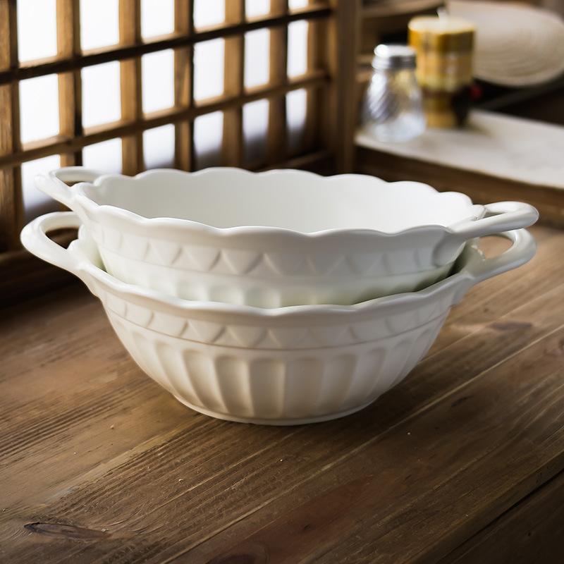 Serveware & Trays |  Pietra Serena Handled Oval Bowl Dining & Entertaining Serveware & Trays