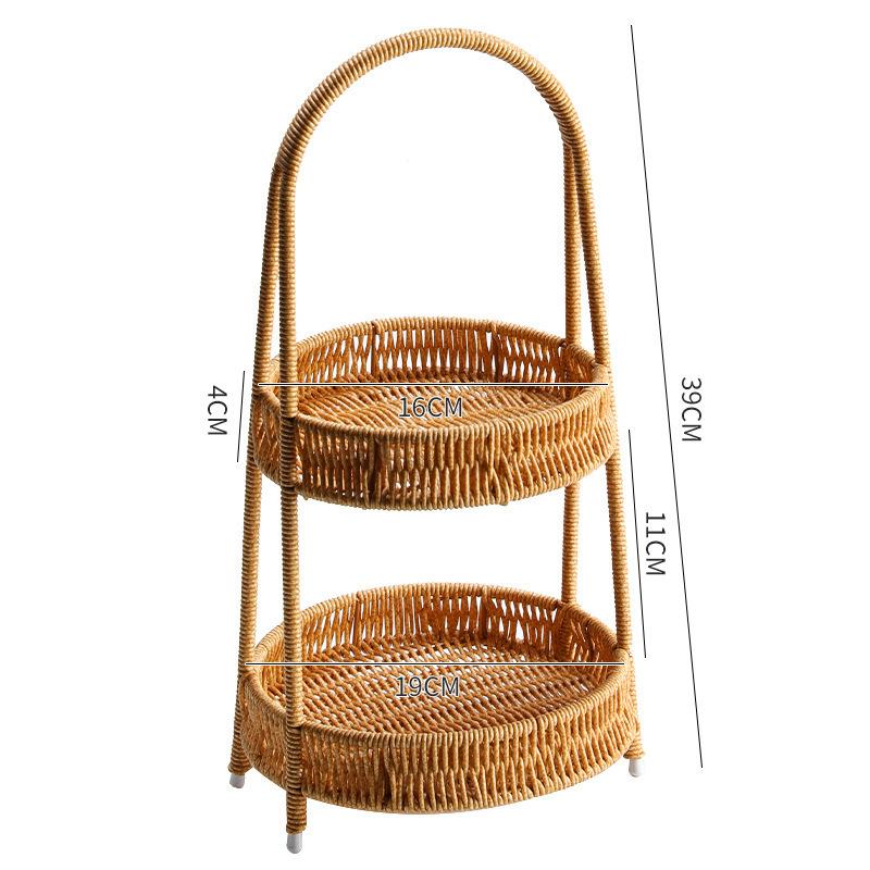 Serveware & Trays |  Provence Rattan 2-Tier Server Dining & Entertaining Serveware & Trays