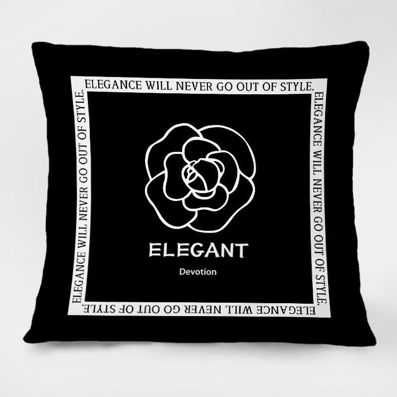 Soft Furnishings |  Monogram Cushion – – 40X40Cm Cushions Black