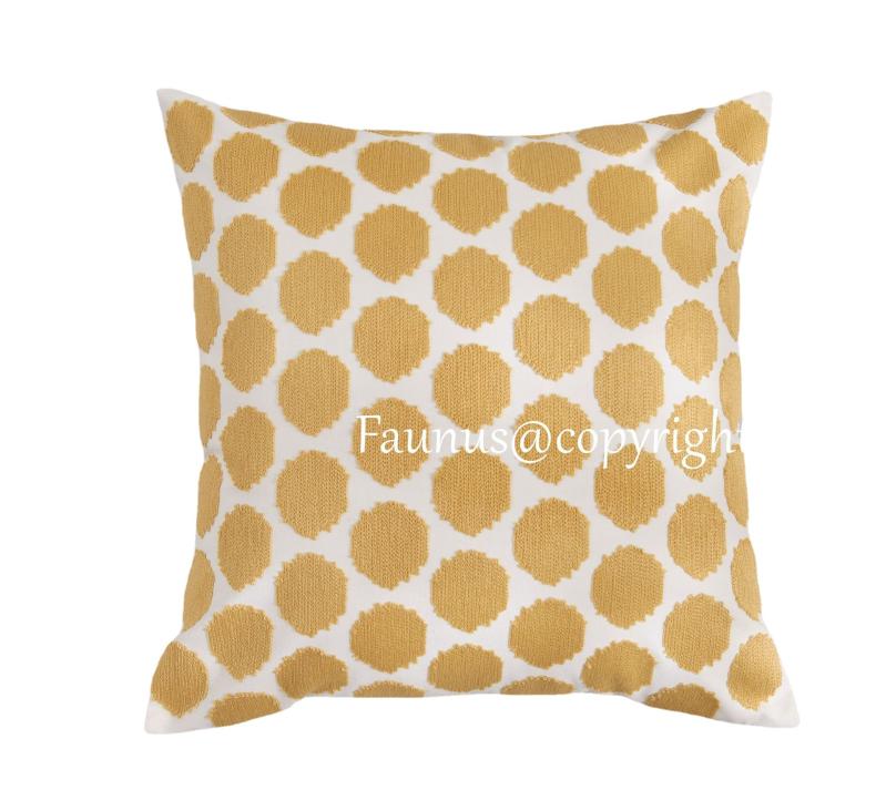 Soft Furnishings |  Silk Cushion 40X50Cm Cushions Blue/Cream