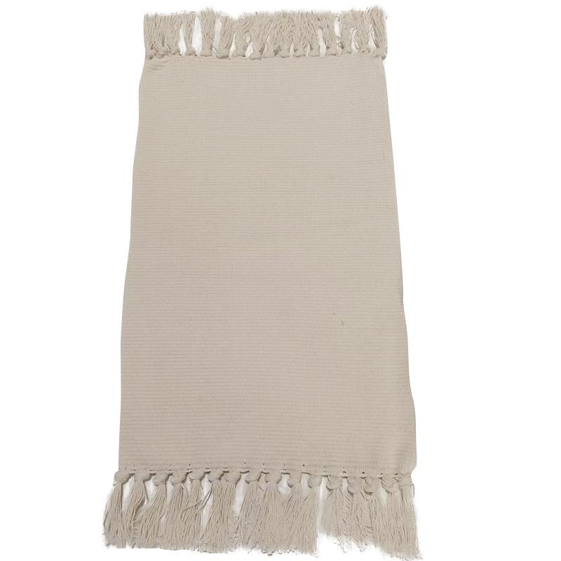 Table Linens & Accessories |  Fringe Napkin, White & Silver Dining & Entertaining Table Linens & Accessories