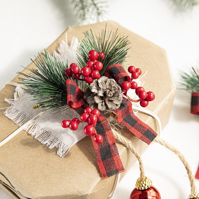 Table Linens & Accessories |  Holly And Sprig Napkin Ring, Red, Green & Gold