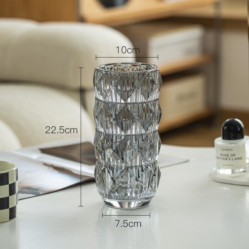 Vases |  Louxor Round Vase, Clear Home Decor Vases